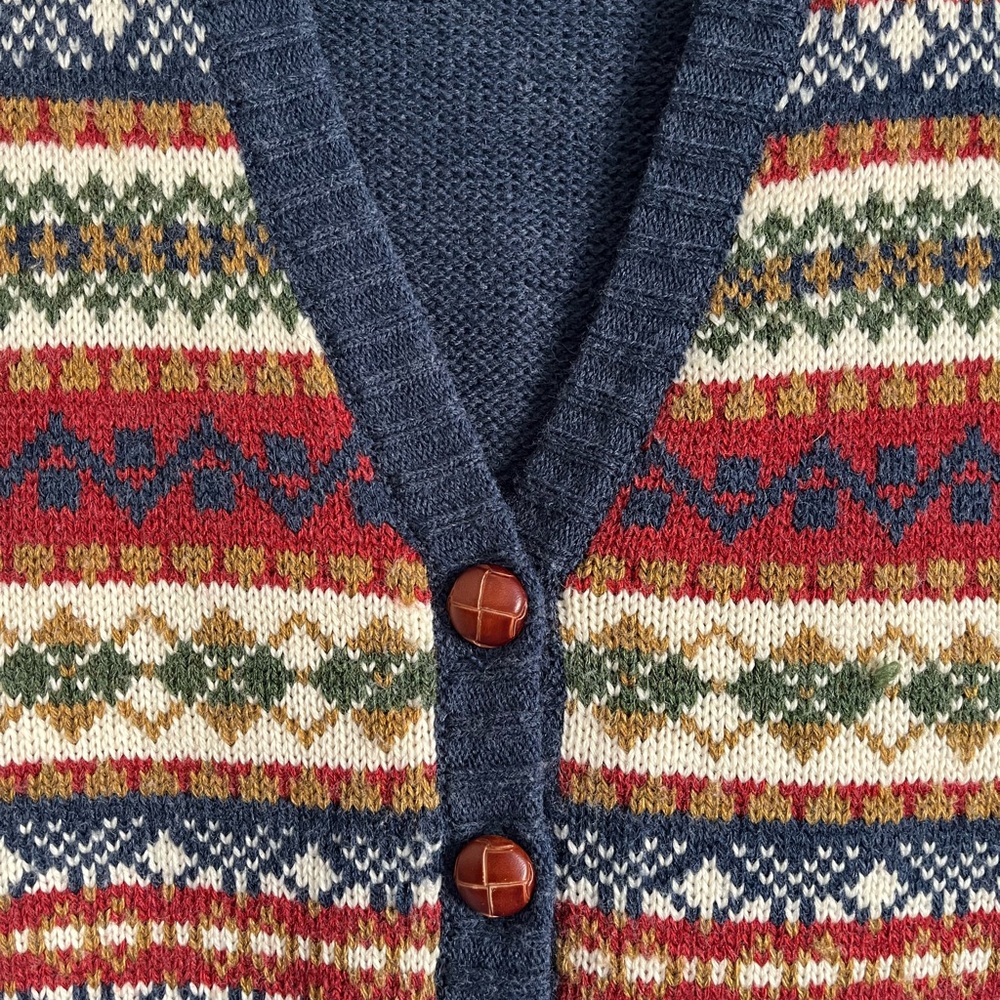 Vintage Multicolored Sweater Vest Size Medium - Picture 10 of 14